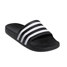 adidas Adilette Aqua 3-Streifen (Cloudfoam Fußbett, vorgeformter EVA-Riemen) schwarz/weiss Badeschuhe